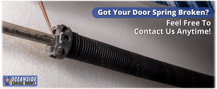 Broken Garage Door Spring Oceanside CA